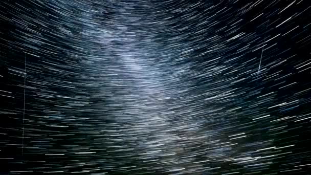 Stelle in movimento nel cielo notturno — Video Stock