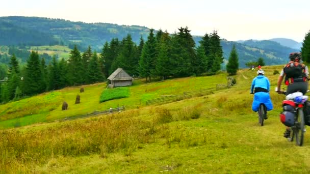 Wycieczki rowerowe na terenie Podkarpacia — Wideo stockowe