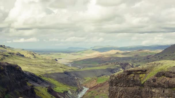 Исландия. Временной интервал . — стоковое видео
