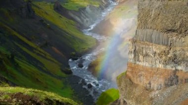 Haifoss şelale Kanyon, İzlanda