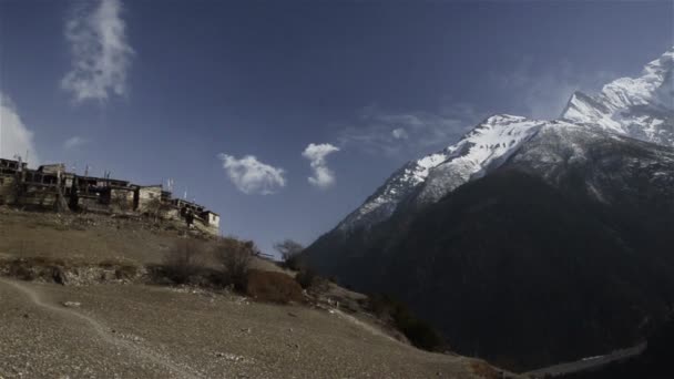 Landschaft annapurna himalaya. Nepal — Stockvideo