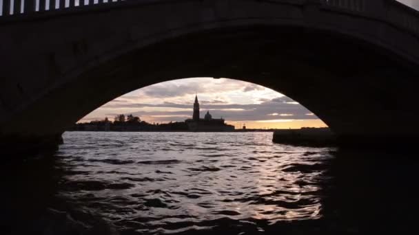 Вечер в Венеции — стоковое видео