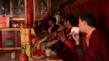 Budizm dini geleneklerini. Manastır Martha. Nepal. Himalayalar.