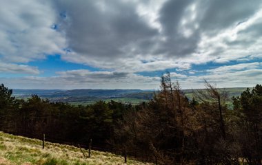 Mam Tor 'dan Losehill Pike Parçası' na Tepe Bölgesi 'ndeki dağ sıraları boyunca bir gezi.
