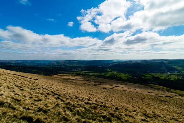 Viaje Largo Cordillera Peak District Mam Tor Losehill Pike Wards —  Fotos de Stock