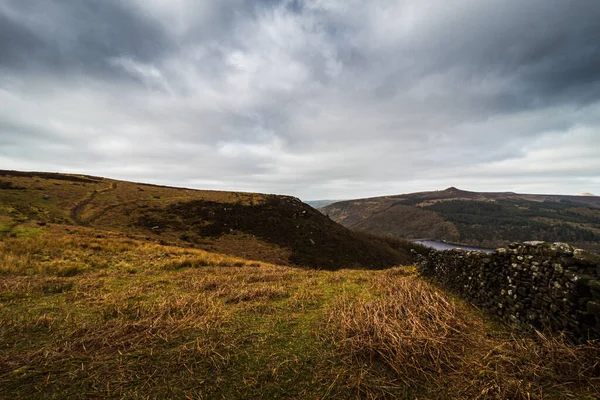 Πρωινή Πεζοπορία Στο Peak District Brandord Edge Εθνικό Πάρκο 2021 — Φωτογραφία Αρχείου