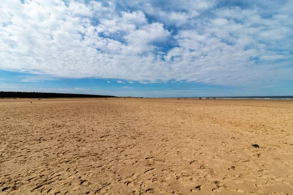 Walking Beach England Holkland Beach North Sea — Stock Photo, Image