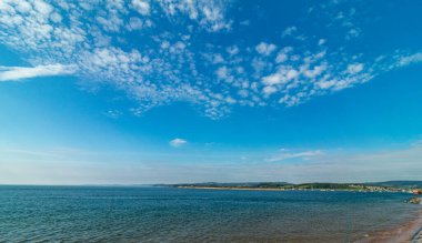 Exmouth Sahili, sabah sular çekilince.