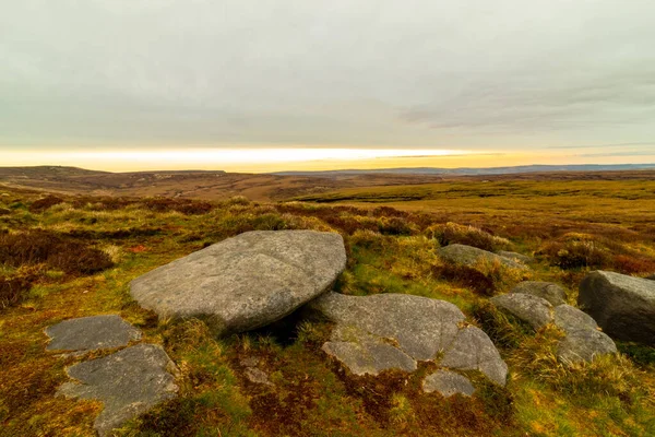 Promenader Peak District England Högre Shelf Stones — Stockfoto