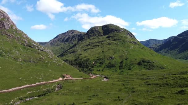 Schottland: Ben Navis, Glen Coe, beim Dreh aus James Bond Skyfall — Stockvideo