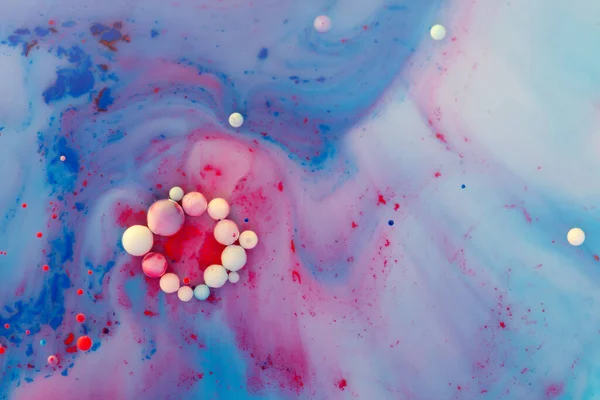 Overflows Bubbles Acrylic Paint Liquid Many Colors — kuvapankkivalokuva