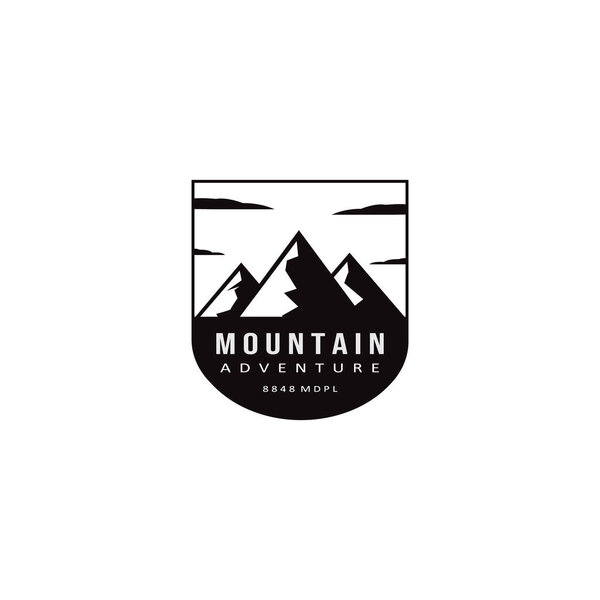 Mountain Adventure Wild Logo Vector Illustration Design Vintage Emblem
