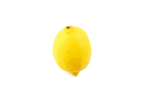 Limone su fondo bianco. Limone acido — Foto Stock
