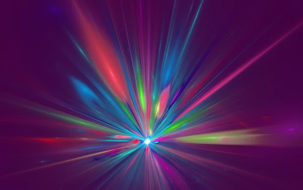 Shining a fantastic radial blast color tint. Fractal art graphics