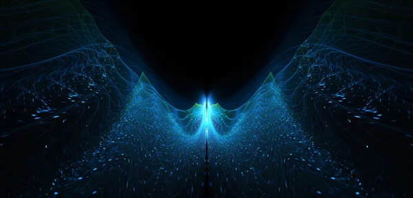 Ateşli bir sarma ejderha olarak parlayan soyutlama uçan