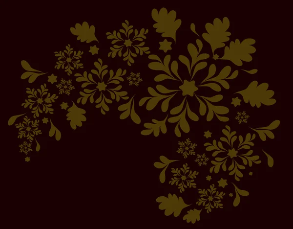 The pattern of the Golden flowers. Eps10 vector illustration — Stock Vector