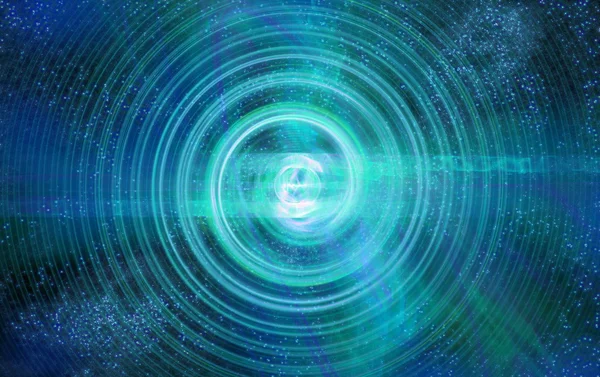 Perturbacji jądra atomowego i cząstek elementarnych w stanie niestabilnym w formie szaleje fireball przewijanie spirala — Zdjęcie stockowe