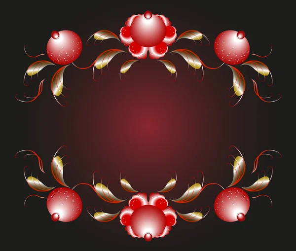 花のつぼみや葉の形のパターン。Eps10 ベクトル図 — ストックベクタ