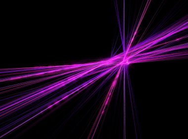 köpüklü kesişen lazer fraktal şeklinde soyut desen