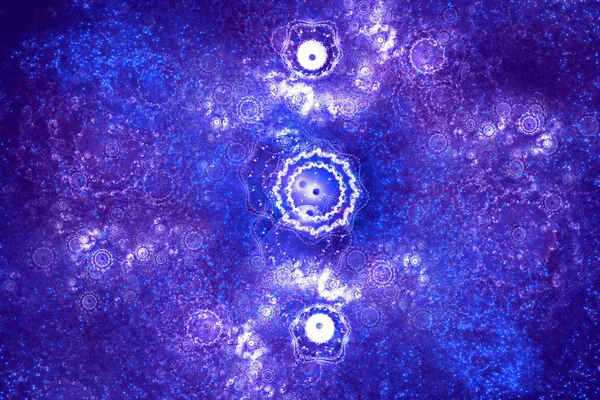 Nébuleuse de la Voie lactée translucide au ciel étoilé et motifs merveilleux d'amas d'étoiles. Graphiques d'art fractal — Photo