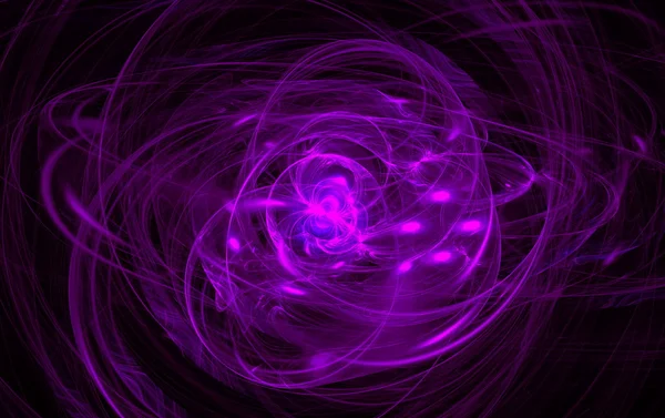 Abstract purple swirl on the basis of the dark. Fractal art graphics — 스톡 사진