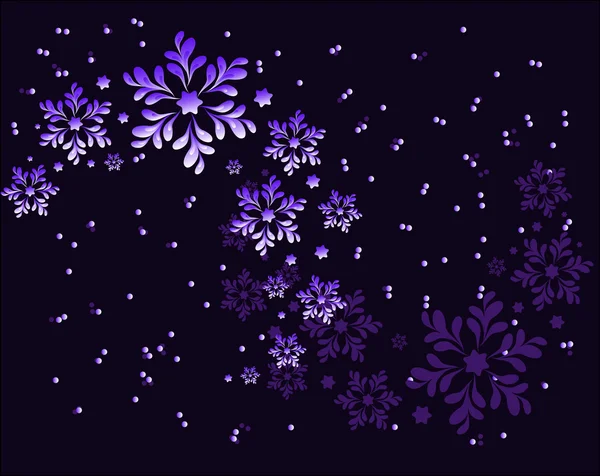 Swirl of magic snowflakes EPS10 — Stock Vector