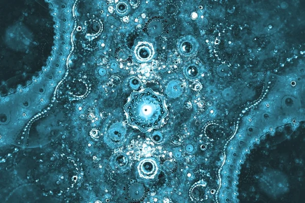 星キラキラ色と線とターコイズ ブルー背景フラクタル アート グラフィック — ストック写真