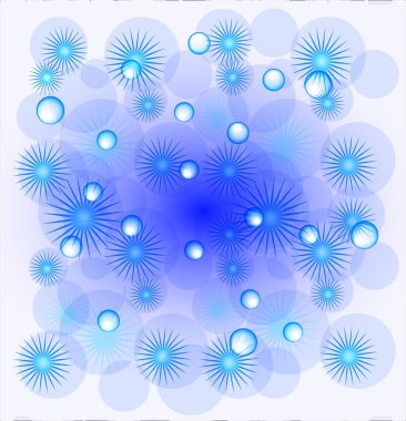 Kar taneleri ile arka plan. Eps10 vektör çizim