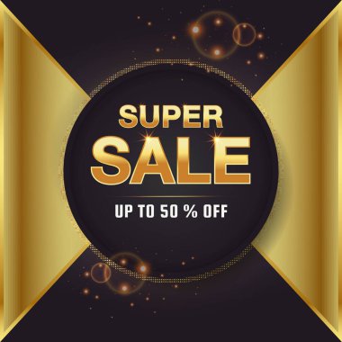 Altın yaşlı satış afişi fu llVector şablonu