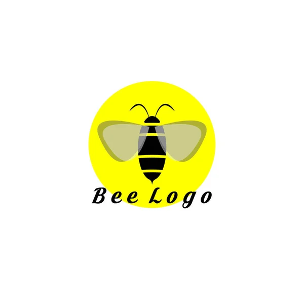 Design Des Bienenvektors Logo Illustration — Stockvektor