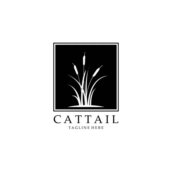 Cattail Reed Logotipo Desenhos Inspirações —  Vetores de Stock