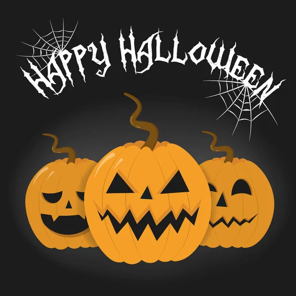Feliz Halloween Text Banner. Ilustración vectorial. — Vector de stock