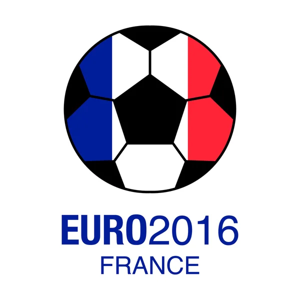 Euro2016 フランス サッカー選手権 — ストックベクタ