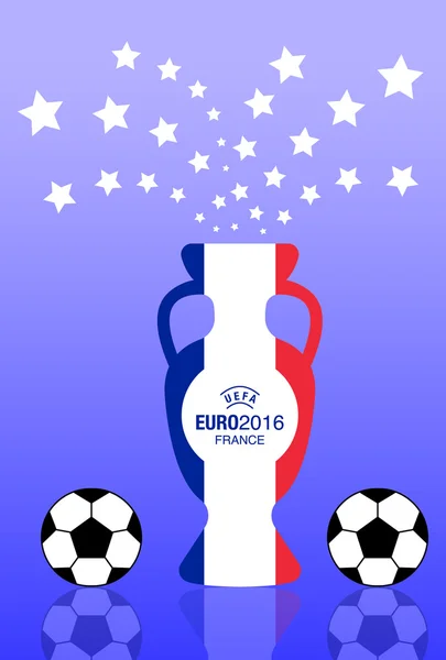 Euro2016 francia campionato di calcio sfondo — Vettoriale Stock