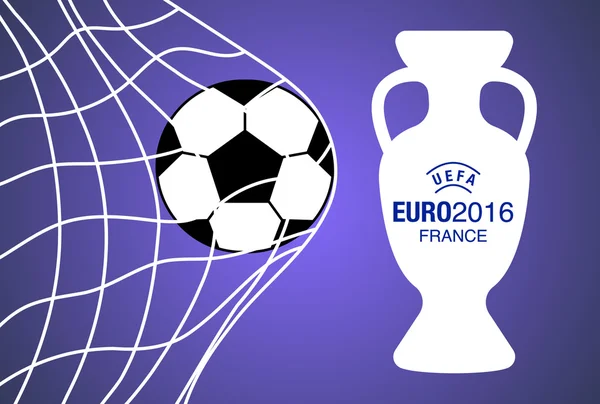 Euro2016 Fransa Futbol Şampiyonası arka plan — Stok Vektör