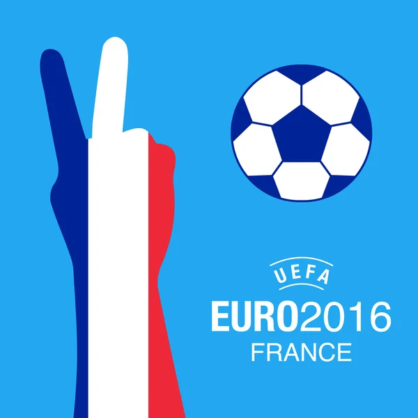 Euro2016 francia campeonato de fútbol fondo — Vector de stock