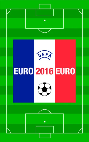 Euro2016 Fransa Futbol Şampiyonası arka plan — Stok Vektör