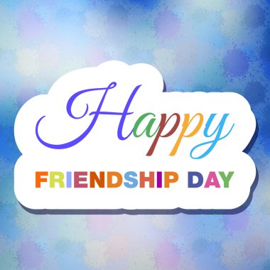 mutlu dostluk günü tebrik kartı arka plan