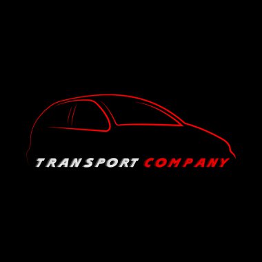 Nakliyat şirketi çizgi çizme logo