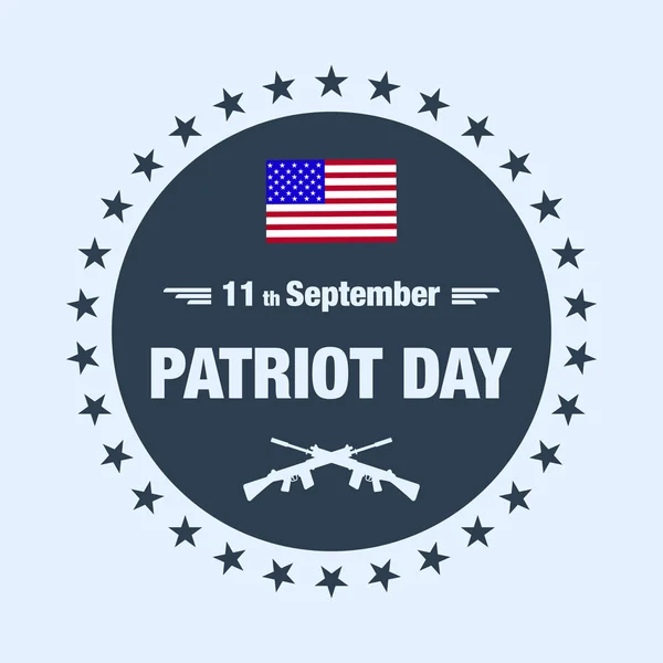 Patriot Day jelvény háttér — Stock Vector