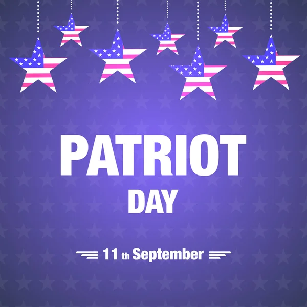 Patriot napi üdvözlőlap háttér — Stock Vector