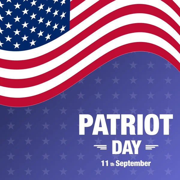 Patriot Day Grußkarte Hintergrund — Stockvektor