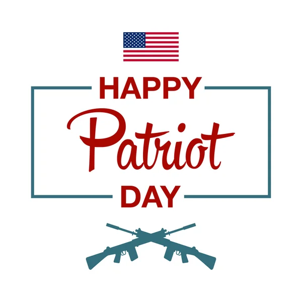 Boldog patriot napi üdvözlőlap háttér — Stock Vector