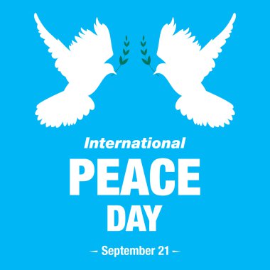 Uluslararası Barış günü tebrik kartı arka plan