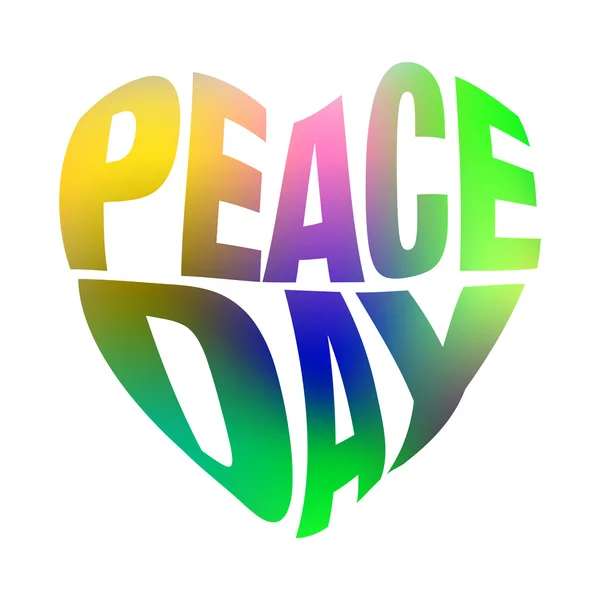 Fondo de tarjeta de felicitación del Día Internacional de la Paz — Vector de stock