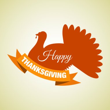 Şükran günün kutlu olsun gretting kartı arka plan ile Türkiye ve şerit