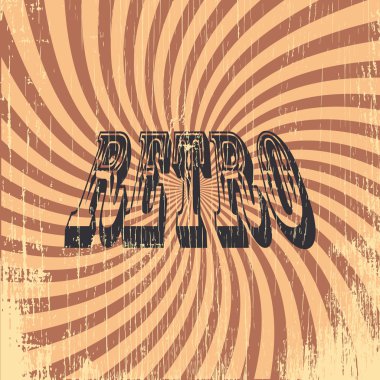 Retro sunburst arka plan illüstrasyon