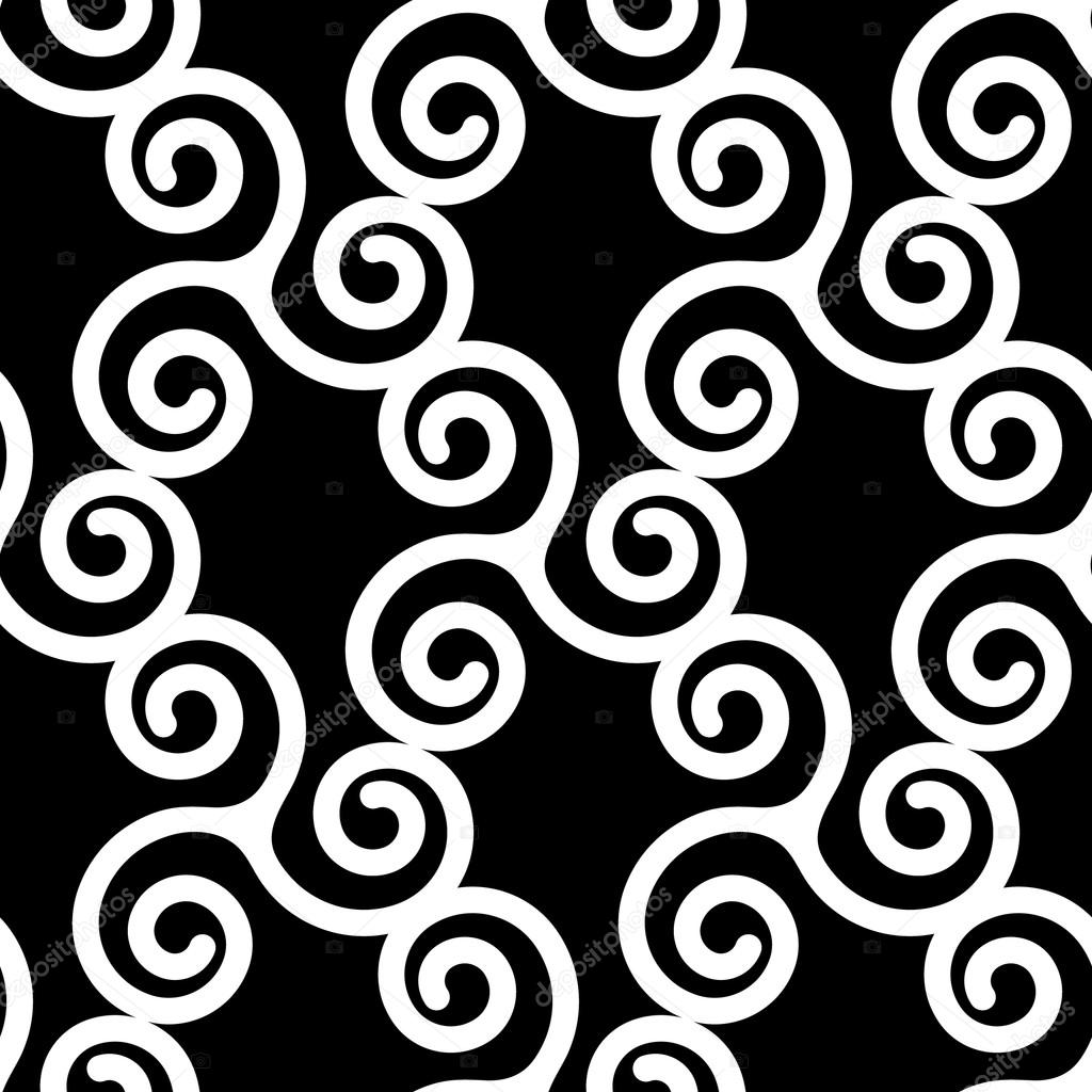 Illustration with swirl pattern