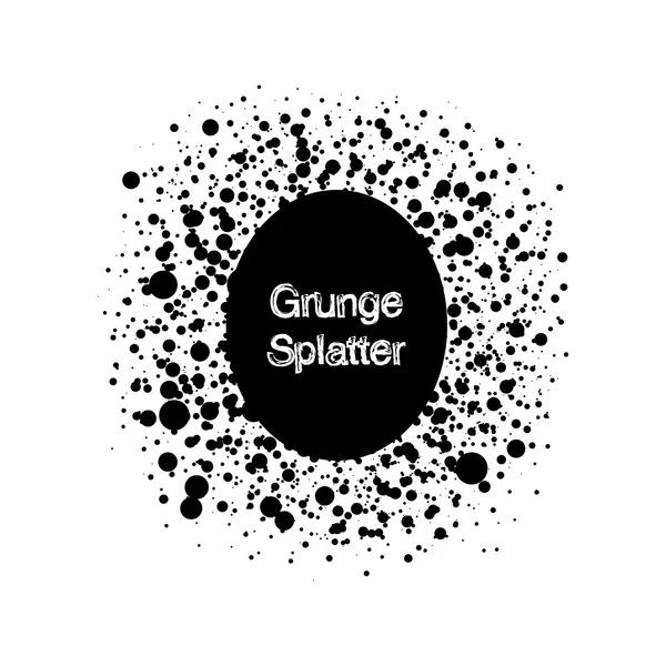 Ilustración con salpicadura de grunge — Vector de stock