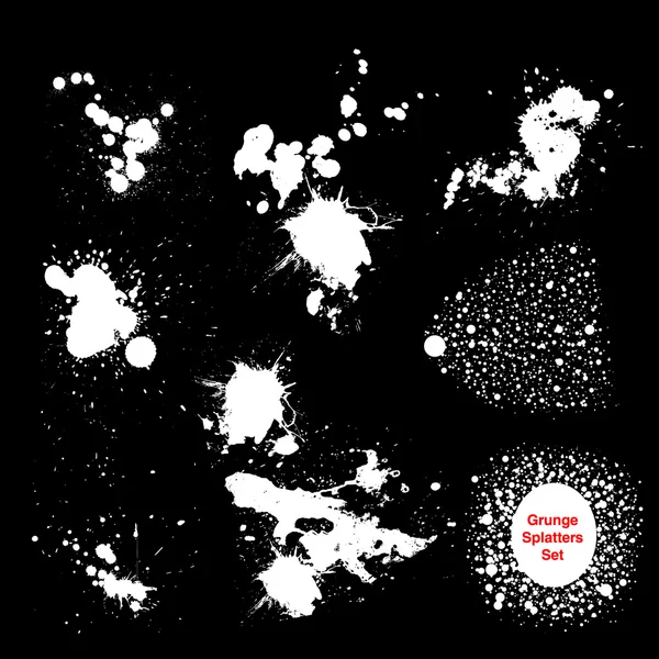 Illustration mit Grunge-Splatter — Stockvektor